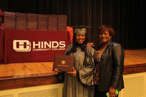 Joanna Barnes of Brookhaven received a degree in dental assisting from Hinds Community College on Dec. 18. With her is mom Ruby Daniels.