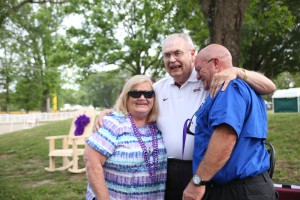 Hinds President Dr. Clyde Muse with Janet and Thomas Wasson