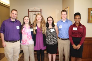 Members of Hinds Community College's Student Voices met with legislators in the college's district during the Nov. 17 annual Legislative Luncheon held on the Raymond Campus. The Student Voices group learn about the governmental process and community college issues. They include, from left, Donavon Drennan of Madison, Nicole Rigsby of Brandon, Joanna Stevens of Terry, Abigail Baker of Clinton, Landon Hunter of Hermanville and Tye Sutton of McCall Creek.