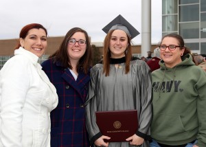 Emily Herring of Flowood graduated from Hinds Community College on Dec. 16 with a certificate in dental assisting. Celebrating with her are, from left, Natalee Long, Olivia Etheridege and, right, Laurel McLeland.